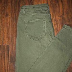 Olive green jeans